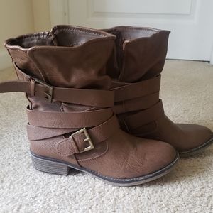 Belted Strappy Boots - Mossimo Supply Co. - Brown
